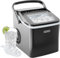 Chefman | Iceman Dual-Size Eiswürfelmaschine - Tragbare Eismaschine, große und kleine Eismaschine mit Selbstreinigung, 9 Würfel in 7 Minuten, 10kg/24 Stunden, inklusive Eisschaufel