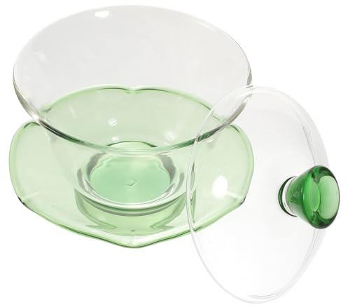 PRETYZOOM Taza De Té Sopera De Vidrio Transparente y Portátil Ideal Para Té Kung Fu