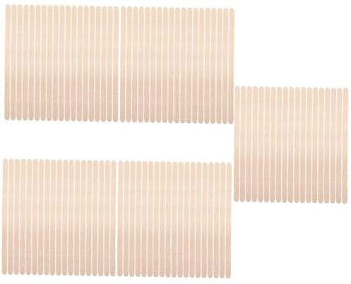 DRESSOOS 5 Set Di Bastoncini Per Ceretta in Legno Per La Depilazione Applicatori A Spatola Bastoncini Per Ceretta Strumento Per La Depilazione - 100 Pezzi * 5