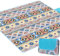 Qoosea Manta de Picnic 200x200cm, Grand Manta de Camping con Base Impermeable, Manta para Pícnic de Playa para Exteriores Barbacoa Senderismo Parque Jardín -Bohemio