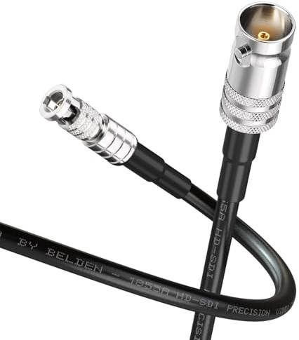 Superbat Cavo SDI 6G Micro HD BNC a BNC 75 Ohm Belden 1855A Sottile 2m | Doppia Schermatura, HD BNC Maschio a BNC Femmina, 4K, Flessibile, 23AWG, per Blackmagic, CoaXPress CXP12, Videocamera