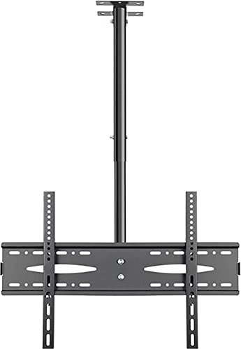 Staffa di montaggio a soffitto per TV da 45 a 60 pollici, regolabile in altezza, inclinabile e girevole, adatta a televisori a schermo piatto fino a 680 x 450 mm, supporto multifunzione per TV a