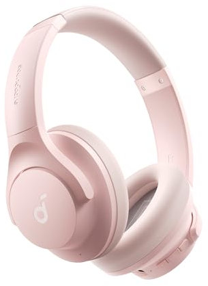 soundcore by Anker Q20i Hybrid Active Noise Cancelling Headphones, Wireless Over-Ear Bluetooth, 40H Long ANC Playtime, Hi-Res Audio, Big Bass, Customize via an App, Transparency Mode