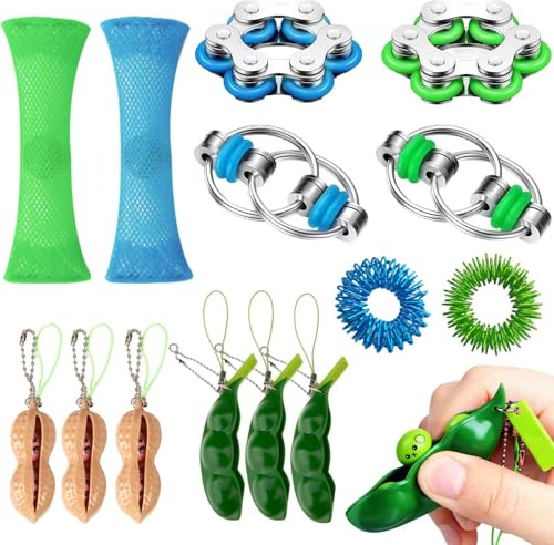 HA BIN 14 piezas Fidget Toys, Fidget Toys Anti Stress, para adultos y niños, juguete antiestrés, spinner