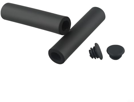 Niceminiwall Empuñaduras de silicona para manubrio de montaña de 5,67 mm de grosor, antideslizante, absorbe los golpes, para empuñaduras de bicicleta, instalación de herramientas, negro y multicolor