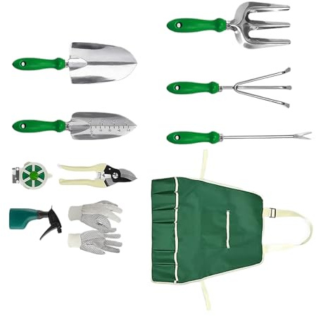 Juego De Herramientas De Jardín,Equipo Resistentes,11 Piezas De Herramientas De Jardinería | para Principiantes Mujeres Hombres Jardineros Jardín