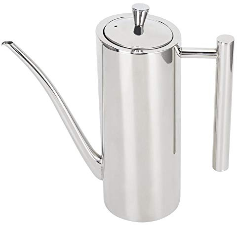 Pot à Huile, Récipient à Bouteille en Acier Inoxydable Anti-poussière Anti-fuite Pot à Huile Pot d'Assaisonnement Ustensile de Cuisine (0,7 L)