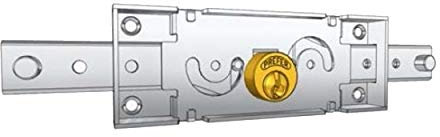 Art. A212INDUSTRIALE SERRATURA PER SERRANDE AVVOLGIBILI ASTE PIEGATE Ex Art. 6212 cilindro tondo 25 x 5,5 Ambidestra Chiusura - Centrale - Int. fiss. - 138 x 39 - Canotto/Cilindro - 5,5 - Foro - 25