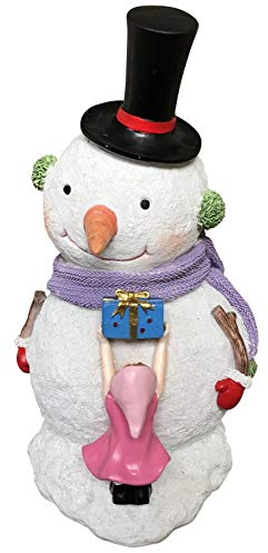 OF Schneemann Figuren für Innen und Aussen - Weihnachtsdeko - Winterdeko - Weihnachtsfiguren (Mit Geschenk)