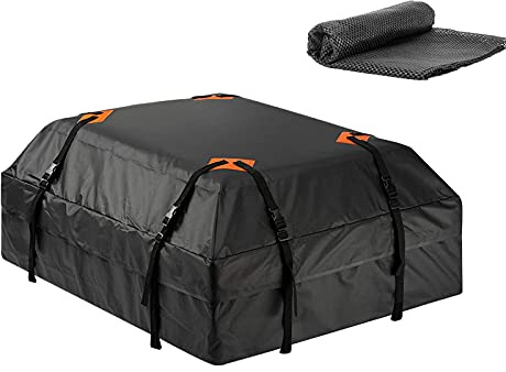 MEYING Portaequipaje Techo Coche Impermeable con Almohadilla Antideslizante, Cofre De Techo Durable Universal Equipaje De Techo Transportadores De Carga para Todos Los Coches(112 × 87 × 44cm)