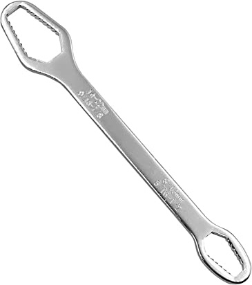Asudaro Multifunktionaler Doppelkopfschlüssel Maulschlüssel 8‑22 mm Doppelkopf-Ratschenschlüssel Einstellbarer Selbstspannender Ringschlüssel für Reparaturen zu Hause/Auto/Fahrrad/Motorrad