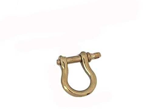 1 stücke Massivem Messing D Bogen Schäkel Schlüsselanhänger Schlüsselanhänger Haken Schraubverbindung Stecker Schnalle-8mm