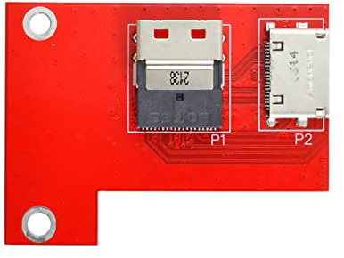 CY PCI-Express 4.0 Slimline SAS SFF-8654 auf Oculink SFF-8611 SFF-8612 PCBA Buchse Adapter mit Halterung