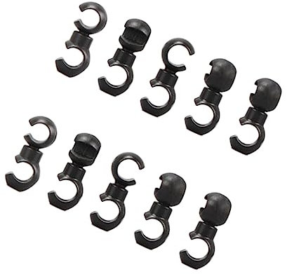 Toddmomy 10stücke Leitungsclips Für Bremsleitung Verbinder Fahrrad Bremszug Clips Mit -haken-clips Gehäuse Schlauchführung Fahrradleitungsklemme Schwarz