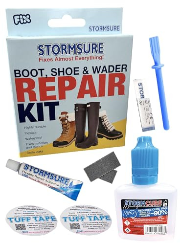 Stormsure Rapid Repair - Boot and Shoe Repair Kit + 30ml Stormcure Accelerator 1-Hour Repair Solutions - Fast, Strong and Durable Repairs For Soles and Uppers