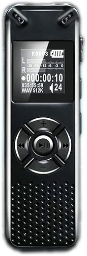 ARTSZY Registratore Audio Digitale Professionale ad attivazione vocale, dittafono, Lettore WAV MP3