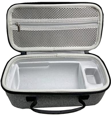 Estuche de Transporte portátil para Samsung The Freestyle y Nebula Anker Cápsula 3 Proyector Láser 1080p Bolsa de Viaje Multifuncional con Cremallera Accesorios para Proyectores a Prueba de Polvo
