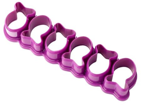 Goldfish Cracker Cutters for Baking, Mini Plastic Fish Biscuit Cutter, Gold Fish Cutter for Crackers, Plastic Tiny Treats Baking Mold for Baking Cookie Tiny Fish Shaped (Purple)