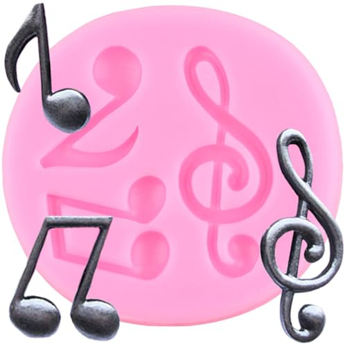 XMOLDNMS Music Note Fondant Silicone Mould for Cake Decoration Cupcake Topper Candy Chocolate Polymer Clay Gum Paste