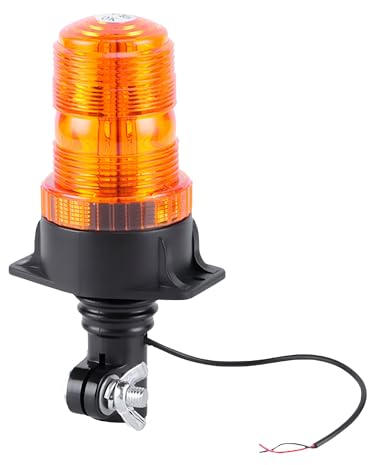 Luz Estroboscópica LED DC10-30V. Rotativo para Tractores. Luz de Advertencia para Vehículos Agrícolas, Camión, Carretilla Elevadora. Luz de Emergencia Intermitente de Alta Intensidad para Tractor