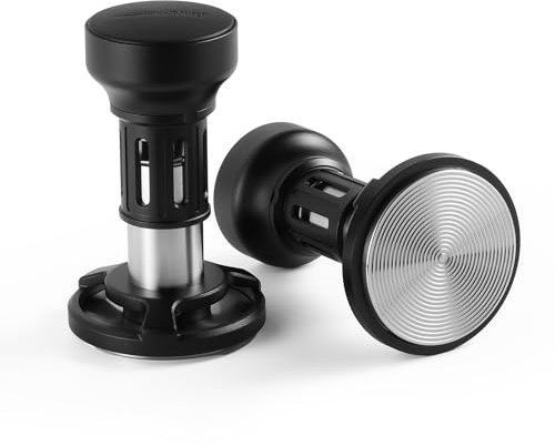 MHW-3BOMBER YU Series Espresso Tamper 51mm, Coffee Tamper with Sound Feedback for Barista, Impact Constant Espresso Hand Tamper with 4 Spring Loaded Fits 51mm Portafilter Model:T6146-OS