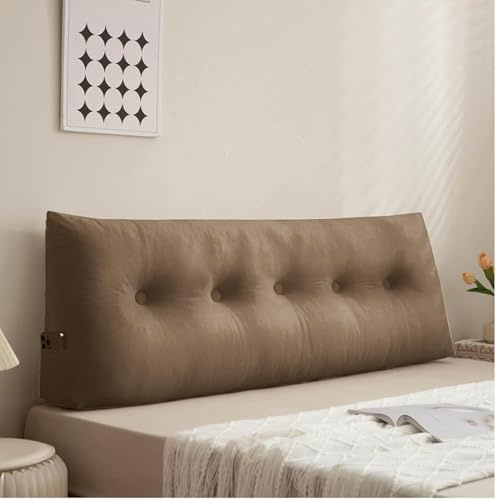 Lesekissen für Bett Und Sofa, Stützkissen Rücken Bett, Kissen Bett Rückenlehne, Lendenkissen Bett, Rückenkissen für Sofa Keilkissen Sofa,01,80X40X12cm