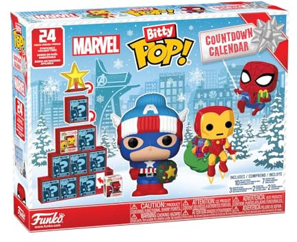 Funko Bitty Pop! Countdown Calendar: Marvel Comics - Advent Calendar - 24 Days Of Surprise - Collectable Vinyl Mini Figures - Mystery Box - Gift Idea - Holiday Xmas for Girls, Boys & Kids
