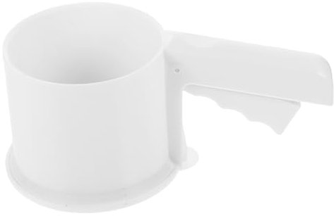 PAMINGONO Tamiz De Harina Reutilizable De Malla Fina Tamizador Manual Blanco Herramienta Práctica y Duradera para Repostería Cocina Doméstica