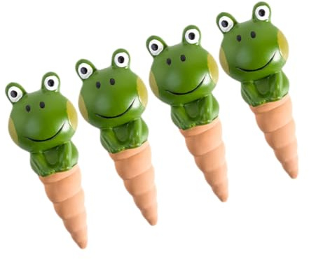Toddmomy 4stücke Bewässerungskugeln Für Zimmerpflanzen Selbstbewässernde Stäbe Pflanzenbewässerungsgeräte Dekorative Froschform Automatische Wasserlieferung Für Topfpflanzen Bonsai