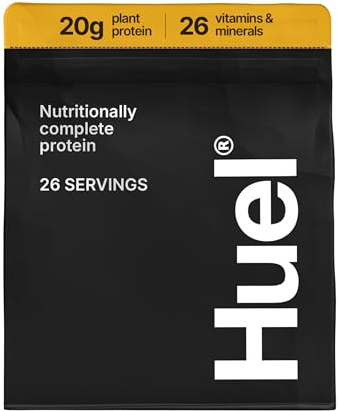 Huel Complete Protein Powder | 26 Servings | Banana Milkshake | 20g Protein Per Serving | Gluten-Free | No Soy | Plant-Based Vegan Protein Powder