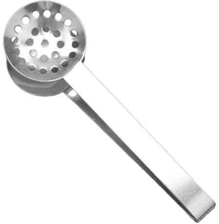 Pince presseur, cuillère à filtre à thé, prise en main sécurisée, taille compacte, poignée confortable, antirouille, outil élégant, matériau durable, acier inoxydable épais, cuillère à clip pour les