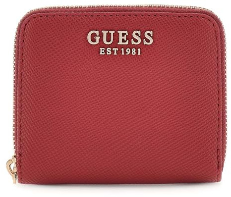 GUESS Geldbörse Laurel II SLG Small Zip Around Wallet Garnet rot