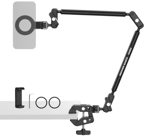 NEEWER Basics Magic Arm with Desk Clamp for Phone Webcam Camera Mic, UA062
