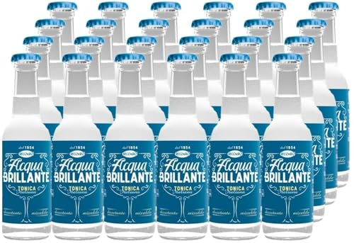 Acqua Brillante Mineralwasser, 20 cl, 24 Stück, RECOARO Glasflasche, Sprudelwasser
