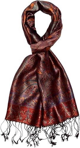 Lorenzo Cana Seidenschal für Männer Schal 100% Seide gewebt Herrenschal elegant Paisley Muster Ton in Ton