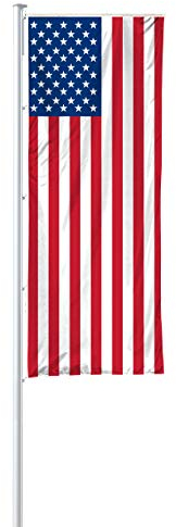 Vispronet® Nationalfahne 120x300 cm für Ausleger ✓ in Deutschland produziert ✓ versch. Materialien ✓ Hochformat (Multiflag®, USA)