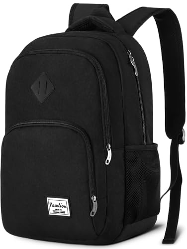 YAMTION Backpack for Men and Women,School Backpack for Teenager,15.6 inch Laptop Bookbag with USB Charging port for Business Work College Travel Trip