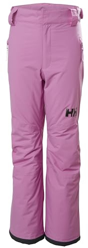 Helly Hansen Junior Legendary Pant - Waterproof Kids Snow Pants - Articulated Boys Ski Bottoms, Extendable Snow Gear for Kids - 089 Meta Pink - 12