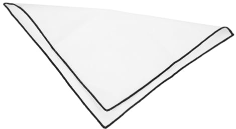 BESPORTBLE Men's Cotton Pocket Square Solid Color Handkerchief for Suits Stylish Accessory for Formal Occasions 12 x 12