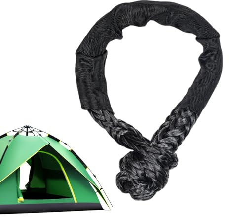 Corde Synthétique De Manille Douce - Planches | Force Corde De Récupération De Manille Douce | Récupération De Force Offroad Tow Tow Tows | Soft Hackle Pour Remplacer La Sangle De Remorquage, Force Co