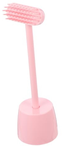 BESTonZON Kratzbürste für Katzen und Kätzchen aus Abs Material mit Entspannender Massagefunktion und Praktischem Selbstpflege Design in Rosa für Tägliche Fellpflege