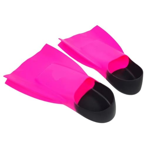 Pinne da allenamento for il nuoto sub in silicone corte donna for lo snorkeling for bambini per il nuoto(Pink,S)