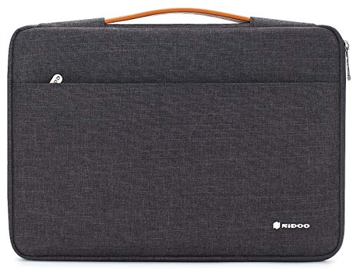 NIDOO 11.6 Pouces Housse Protection Ordinateur Portable Sac à Main pour 12.9 iPad Pro 2018/13 MacBook Air 2018/13 MacBook Pro 2016-2018/12.3 Surface Pro 6/12 Samsung Galaxy Book2, Gris foncé`