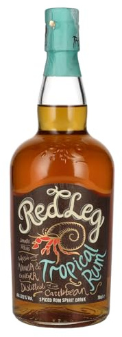 RedLeg Tropical Rum - Premium Caribbean rum infused with mango, guava & passion fruit, 70cl