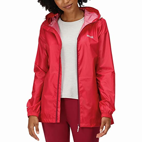 Regatta Womens Pack-It III Waterproof Packaway Jacket - Rose -8
