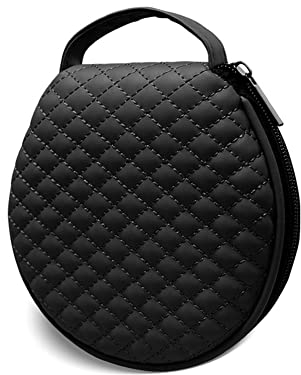 Tragbarer CD Tasche,MoreChioce 20 Kapazität Rund CD Hülle Etui Mikrofaserleder DVD Lagerung Aufbewahrungstasche Disc-Geldbörse DVD Beutel mit Reißverschluss für Auto Büro Wohnzimmer Zuhause,Schwarz