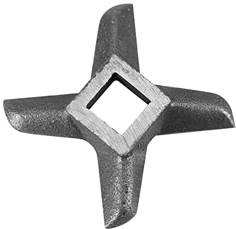 Shaped Steel Kitchen Food Meat Grinder Blade Mincers Cutter Part, & Rust Resistant, 5 Different Blades, Fits Most Plastic Body Grinders, Homemade Sausage Grind Size, (No.