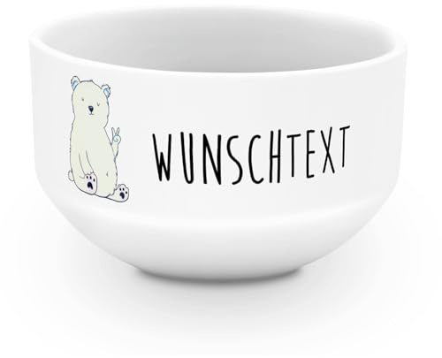 Mr. & Mrs. Panda Müslischale Eisbär Faul - Personalisierte Geschenke, Bürojob, Büro, Schüssel Personalisieren, Homeoffice, Schale, Suppenschüssel, Arbeit, Müslischüssel, Teddy, Bär