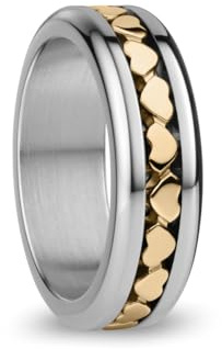 BERING Damen Ring in glänzendem silber - Arctic Symphony Collection aus Edelstahl - Verdon
