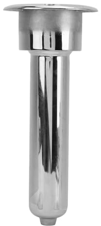 Luqeeg 2 in 1 Angeln Boot Rutenhalter, 280mm Runder Becherhalter Oben Boot Angelrute Cup Holder Starke Struktur aus Edelstahl Auslegerrohr Becherhalter für Yachten, Schiffe, Boote (0